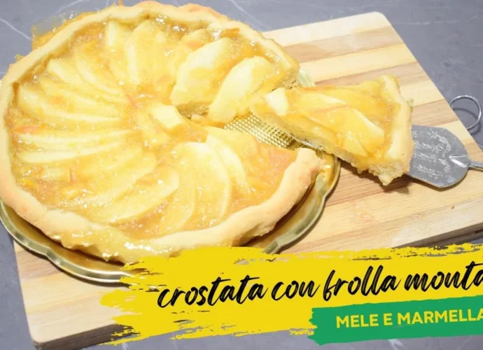 Crostata di Mele con Frolla Montata